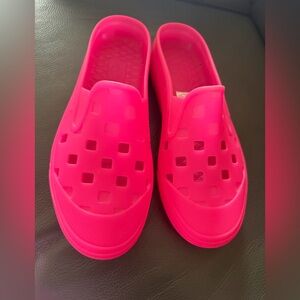 Vans Neon Pink Slip-On Mules